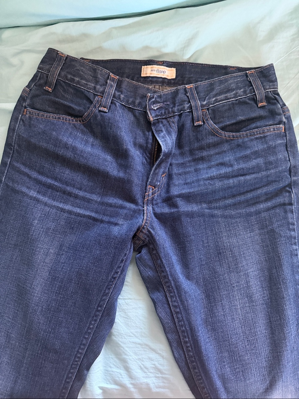 Dark Blue Women's Levi’s Bootcut Jeans flared 70’s inspired - Picture 4 of 6